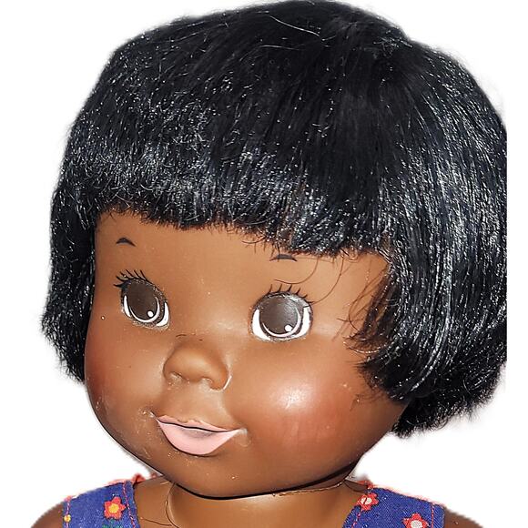 VNTG 1977 Ideal Tippy Tumbles African American Doll In Original Outfit Untested - Picture 3 of 9